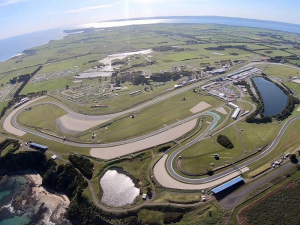 A view from Moto GP helicopter flying over Moorabbin